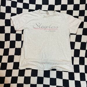 vintage sleepless in seattle oversized one size fits all shirt